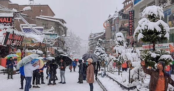 Snowfall in Shimla
